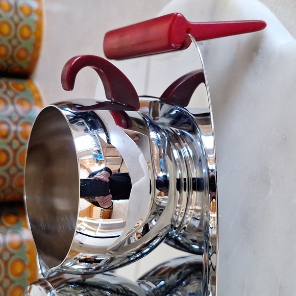 SALE! Glohill MCM vintage cream and sugar set on tray - Picture 5 of 10